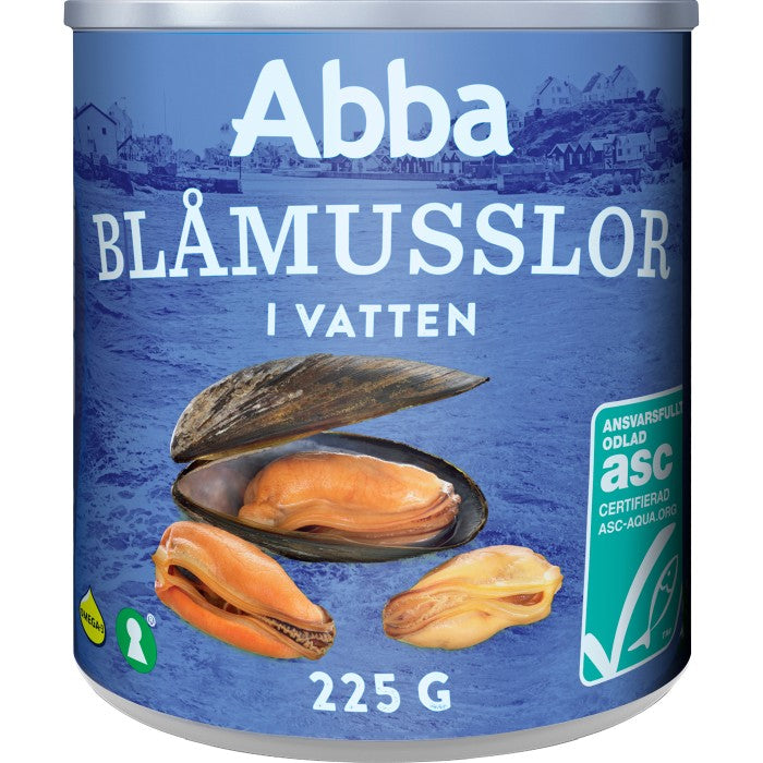 BLÅMUSSLOR I VATTEN